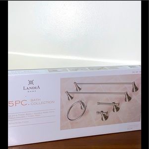 Landia Bath Collection 5-Piece Satin Nickel Finish